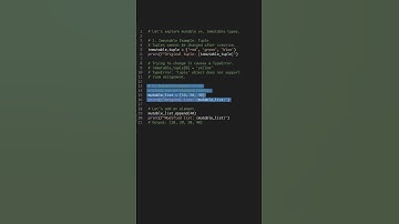 Python Explained in 60 Seconds: Mutable vs. Immutable #shorts