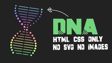 DNA Animation HTML and CSS | NO SVG | NO JAVASCRIPT | NO IMAGES #html #css #dna