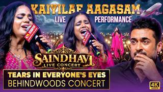 🥺 Tears in Everyone's Eyes! Saindhavi Sings 'Kaiyile Aagasam' Live Uncut