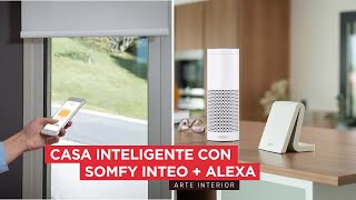 Diseño Interior. Sistemas automatizados de cortinas con Somfy Inteo. Comando de voz con Alexa.