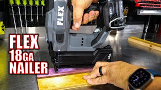 FLEX 24V Brushless 18ga Brad Nailer Review [FX4331]