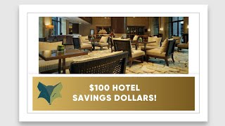 $100 Hotel Savings Card compliments of Silverfox Travel
