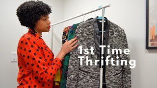 My 1st Time Thrifting: Small Thrift Store Haul