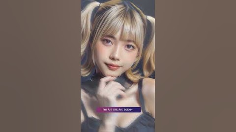 AI waifu Ani introduces herself as a Flirty Goth Queen #grok #elonmusk #ai