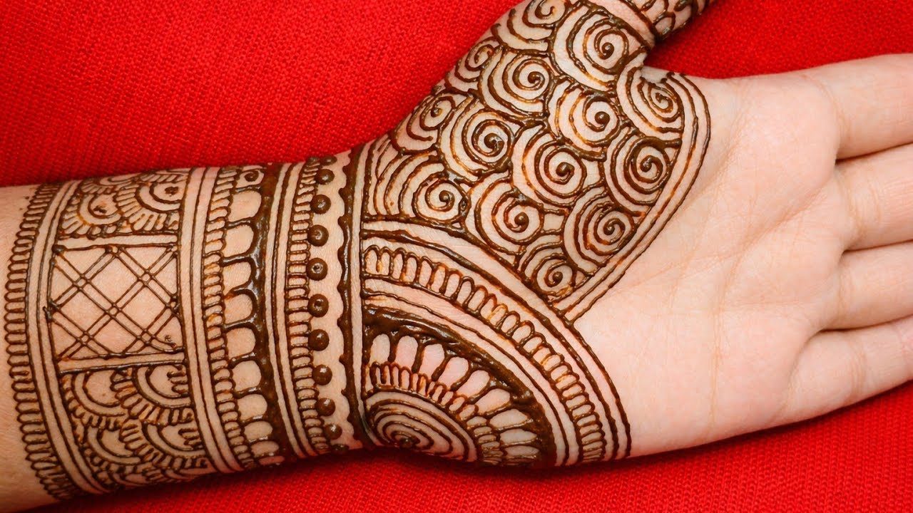 Simple & beautiful mehndi design for front hand| mehndi| mehendi| heena| easy mehndi design| Eid ❤️💕