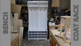 HOW TO BUILD A BENCH COAT RACK WITH SHOE RACK