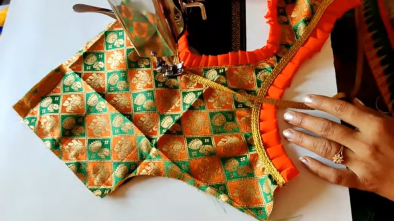 Boat Neck Blouse Designs Cutting and Stitching - YouTube