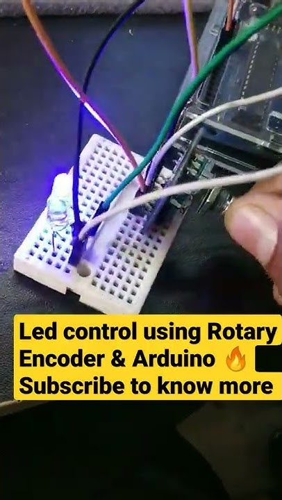led control using Rotary Encoder and Arduino 🔥| control LED using ...