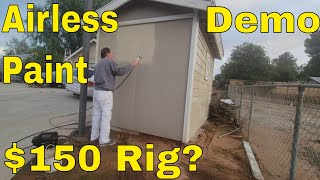 Airless Spray Demo - Professional House Painter - Demo Homeowner paint spray rig #vevor by mikethepainter 3,357 views 3 months ago 47 minutes
