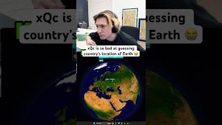xQc Is BAD At GUESSING Country's Location 😭 #xqc #country #earth