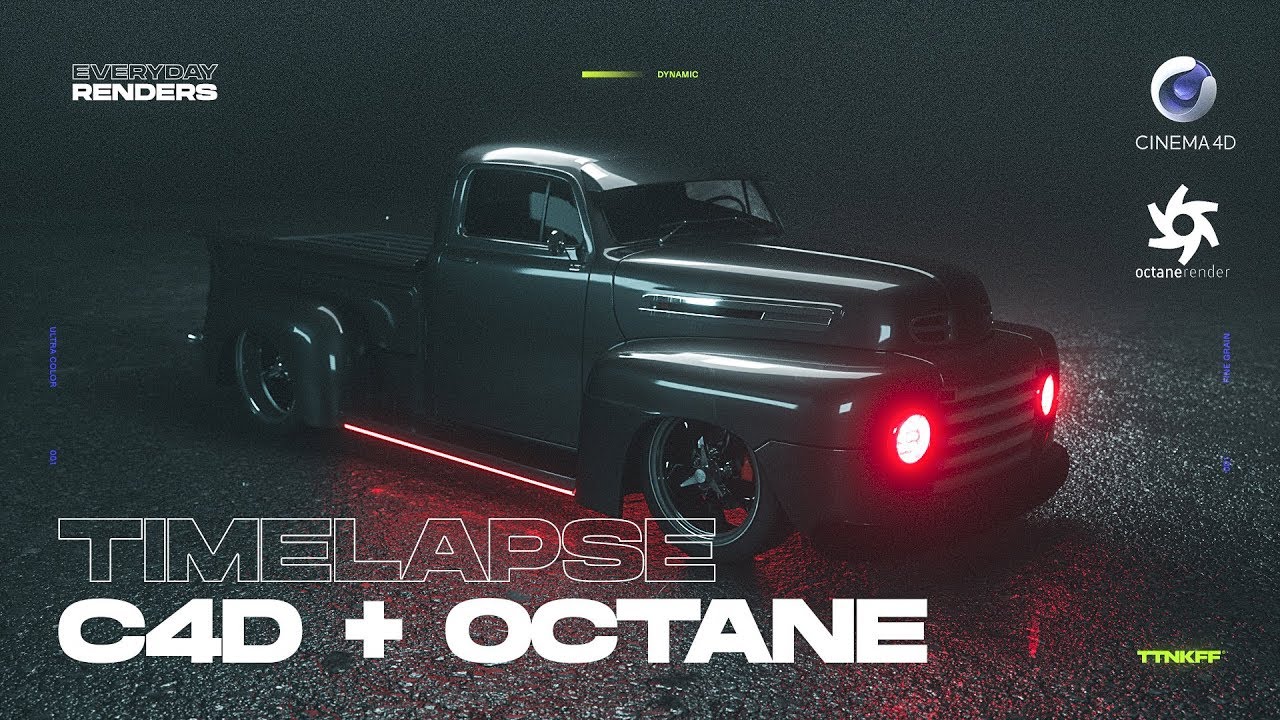 Daily render timelapse | Cinema 4D + Octane Render #c4d #octane - YouTube