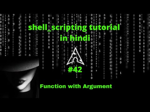#shell scripting tutorial in hindi #part42 | #function with #argument in #bash scripting