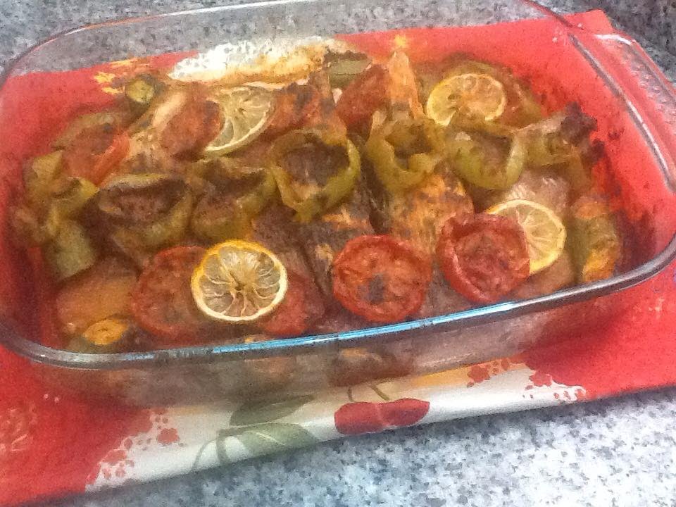 تحضير طبق سمك الراية في الفرن مع الخضروات الصحي و اللذيذ من الشهيوات المغربية Stingray Poison