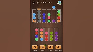 Ball Sort Puzzle: Color Game level 152 |  Mobile Games