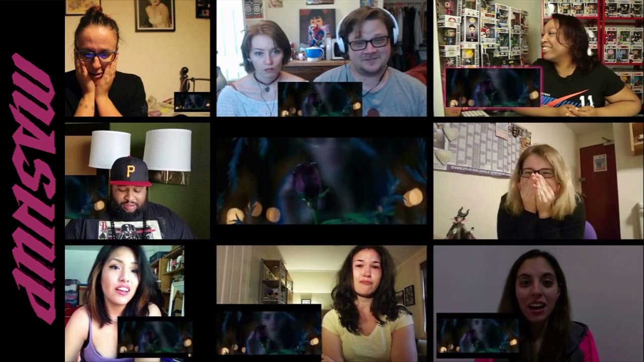 Beauty And The Beast Us Official Trailer Reactions Mashup Youtube