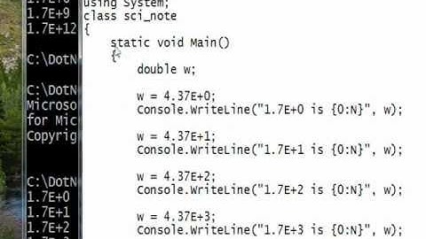 C# Edge 96 -  C# Scientific Notation