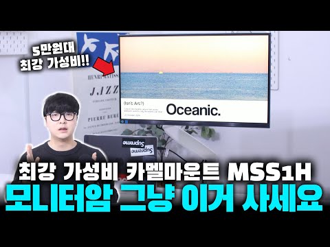 모니터암 비싼거 사지마세요!! 카멜마운트 MSS1H 그냥 이거 사세요
