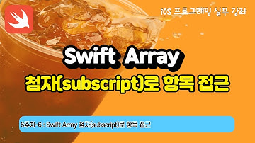 iOS 6-6 Swift Array : 첨자(subscript)로 항목 접근