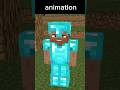 game vs animation | steve vs skeleton #animation #minecraft