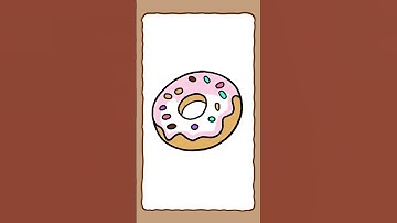 Draw a donut #shorts #doodle #easydrawing