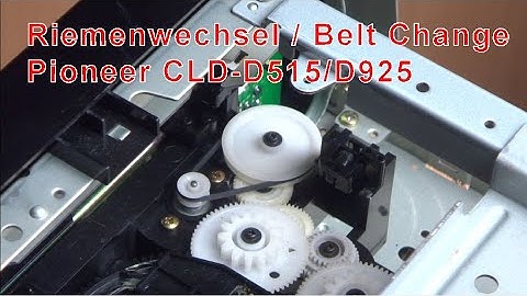 Belt change on a Pioneer CLD-D515/925 Laserdisc-Player