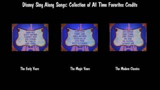 Disney Sing Along Songs: Collection of All Time Favorites Credits Resimi