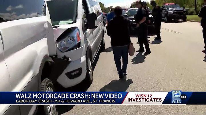 Reports released into crash involving Walz motorcade in Milwaukee