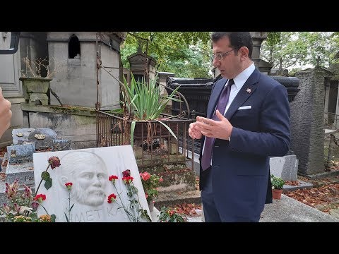 Ekrem İmamoğlu, Yılmaz Güney ve Ahmet Kaya'nın mezarlarını ziyaret etti