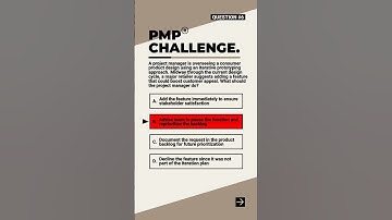 Solve this PMP Question - 6 | How to Handle Mid-Iteration Feature Requests! | PMPwithRay