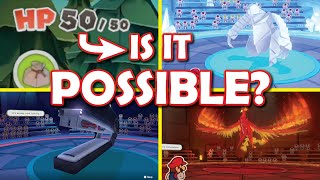 EVERY BOSS IN PAPER MARIO THE ORIGAMI KING AT 50 HP?? IS IT POSSIBLE CHALLENGE??