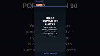 BUILD A PORTFOLIO IN 90 SECONDS #Shorts