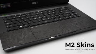 M2Skins MSI GE67/GE66/GP66 Advanced Palm Rest Skin Installation