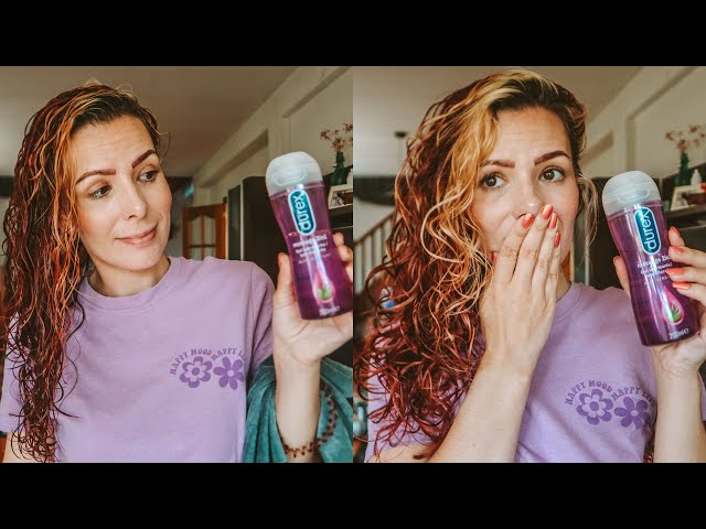 I tried Durex Lube as a GEL on my wavy hair! - YouTube