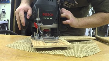 Using a simple board with a pin for routing small circles