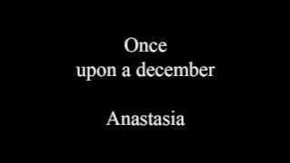 Once upon a december - lyrics