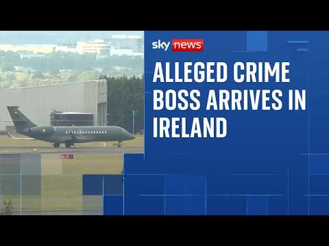 Alleged organised crime boss Daniel Kinahan arrives in Ireland