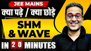Complete SHM & WAVE in just 20 MINUTES | JEE Main 2024
