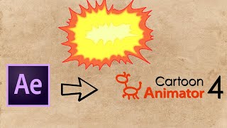 2d explosion after effects to cartoon animator 4