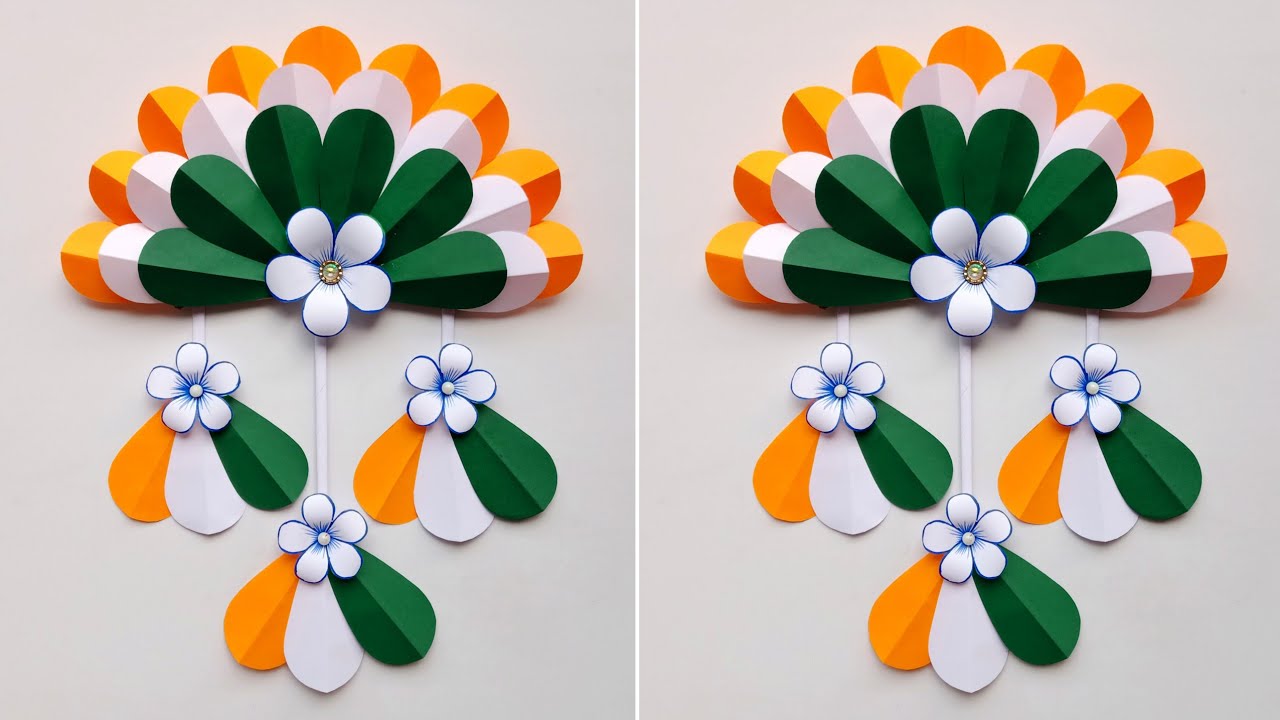 Tricolor Wallhanging Craft Republic Day Wall Decoration Idea 26th Tricolor Wallhanging Craft Republic Day Wall Decoration Idea 26th