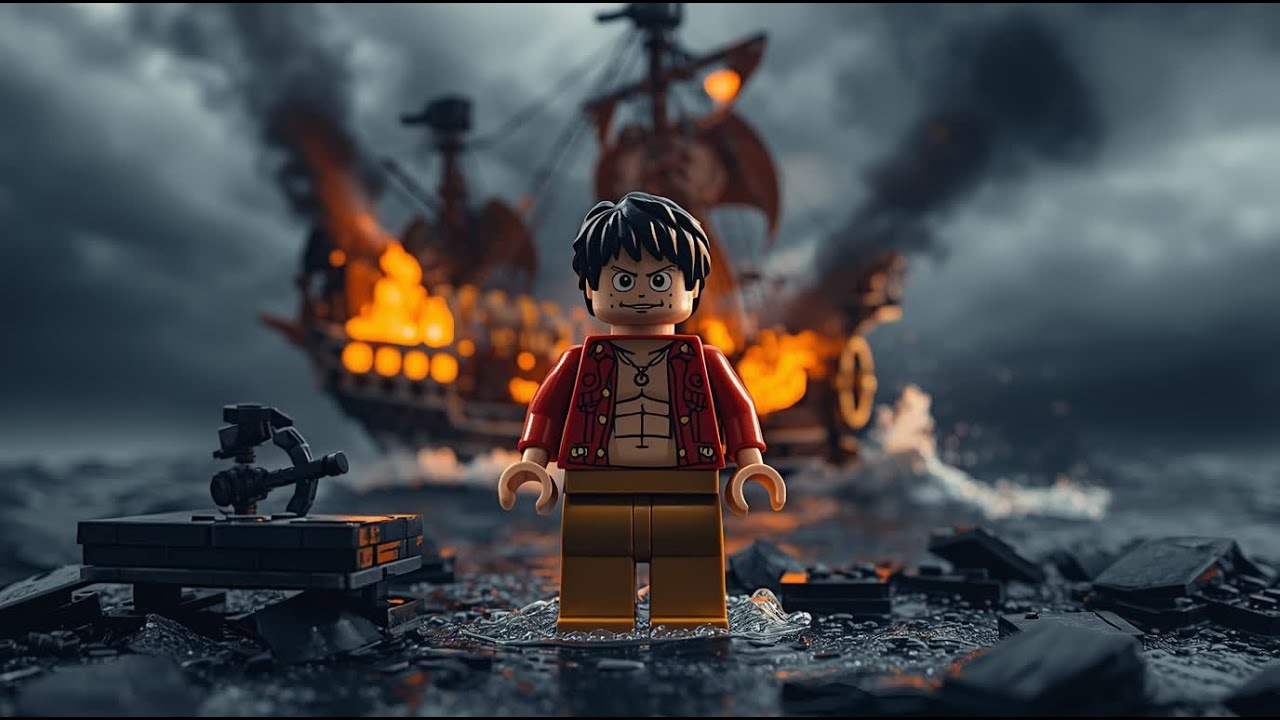 LEGO One Piece: Luffy vs. Buggy the Clown | Epic Full Fight Scene (CGI Animation)