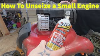Briggs & Stratton runs after SEIZED PISTON and BROKEN VALVE  How to unseize a small engine