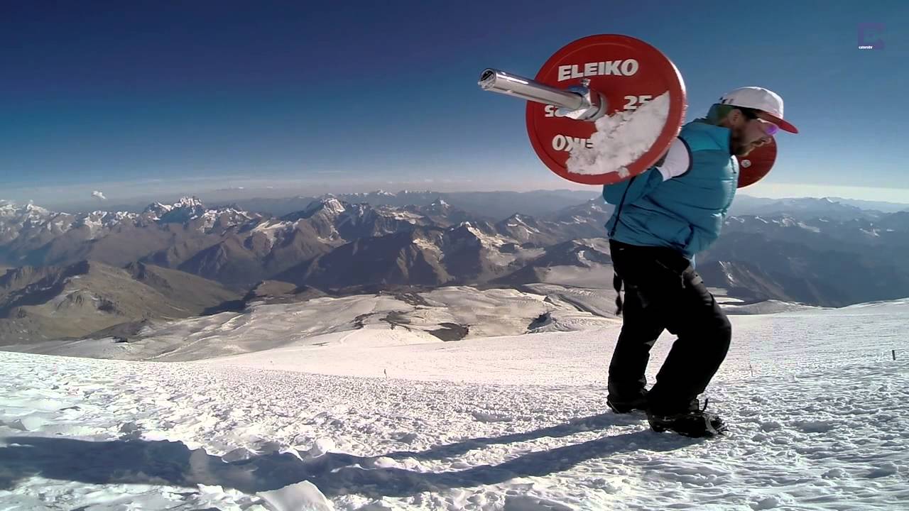 Powerlifter Climbs Europe's Highest Peak YouTube