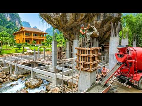 Digging the Foundation and Building Strong Concrete Pillars for an Extraordinary Upcoming Home