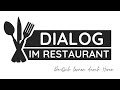 #25 Dialog im Restaurant | Deutsch lernen mit Dialogen | Deutsch lernen durch Hören