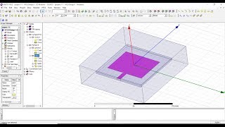 Microstrip patch antenna using HFSS ansys