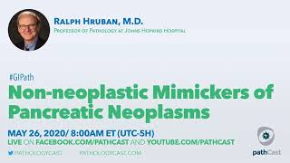 Non-neoplastic mimickers of pancreatic neoplasms - Dr. Hruban (Hopkins) #GIPATH