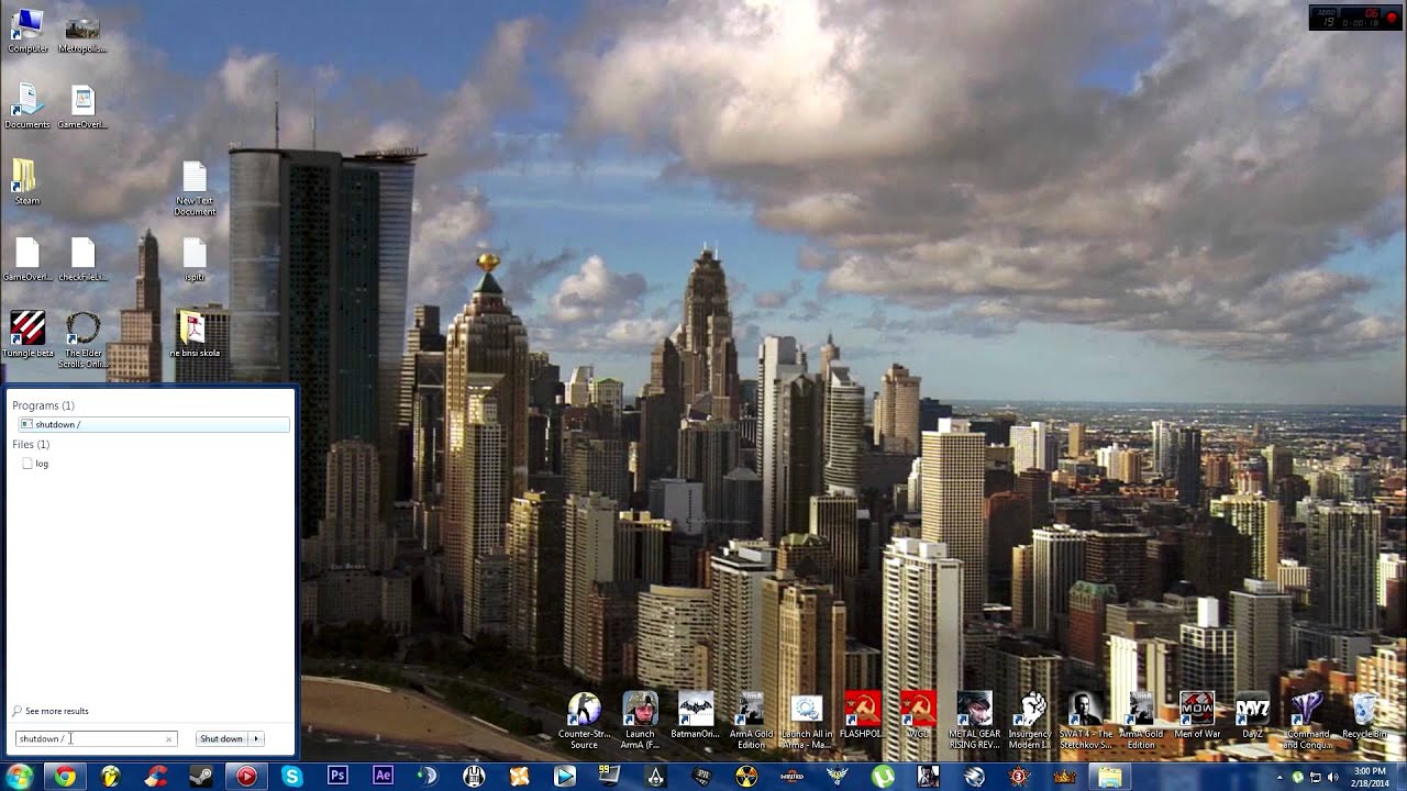 Windows 7 shutdown timer command how to youtube