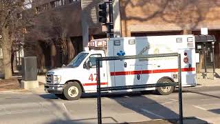 Chicago fire Department Ambulance 47 Transporting