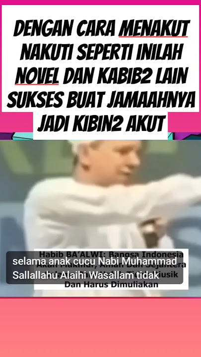fakta ucapan novel gedabrus ini justru sebalikny, umat sekarang lebih tenang tidk ada ndawir habib2