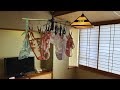 Laundry is hanging out to dry in an old inn / My underwear collection @LingerieMuseum